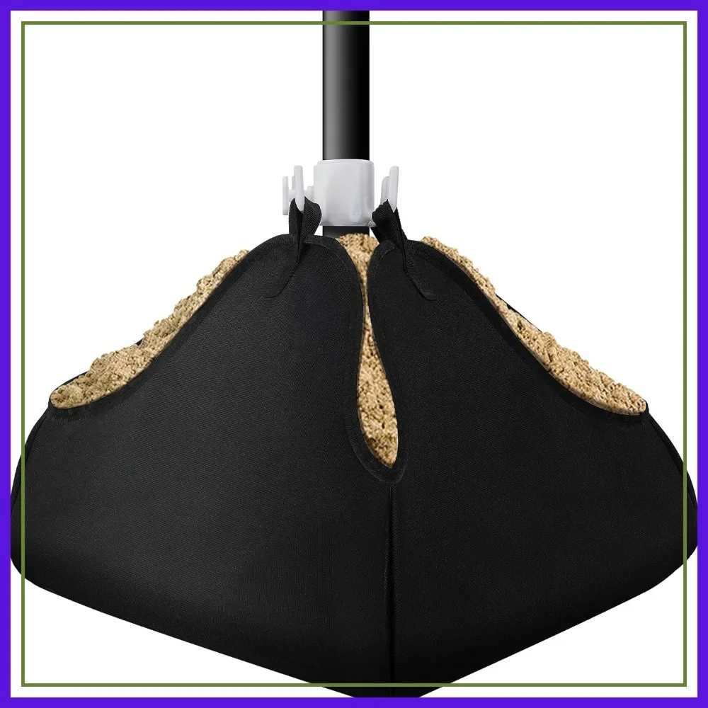 

1 Set Beach Umbrella Base Weight - 600D Oxford Cloth Fillable Sand Bags, Heavy Duty Sand Anchor for Outdoor Patio Garden