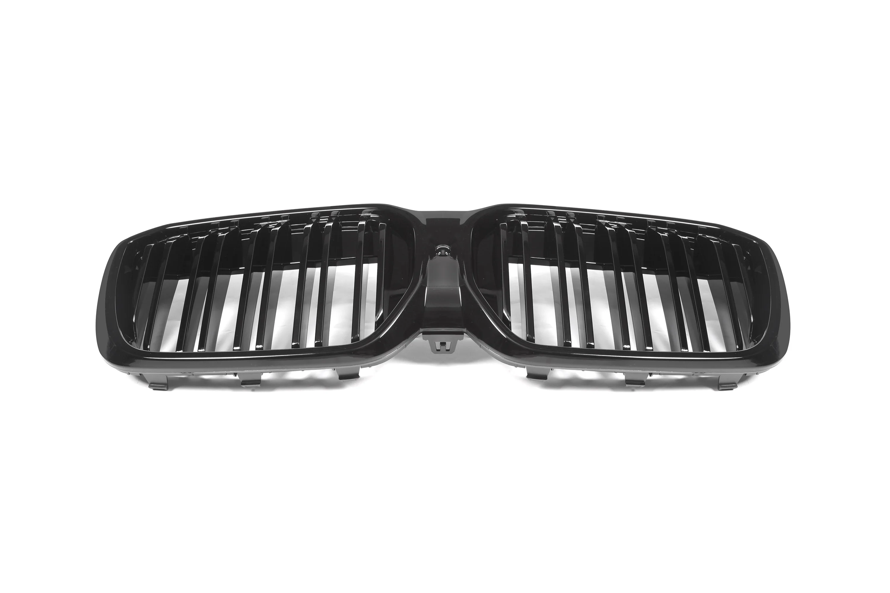 High Quality Front Kidney Grills for BMW iX3 G08i 2022+ Glossy Piano Black M-tri Color ABS Double Lines Bumper Racing Grille