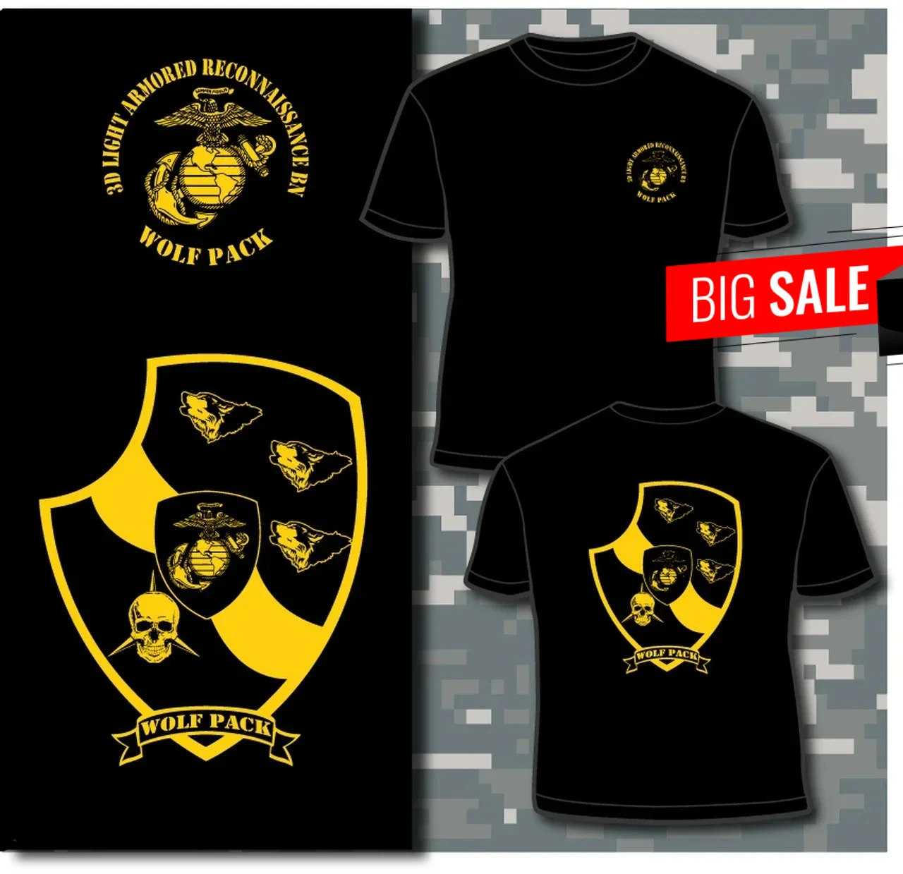 USMC 3rd Light Armored Reconnaissance Battalion T-Shirt 100% Cotton O-Neck Summer Short Sleeve Casual Mens T-shirt Size S-3XL