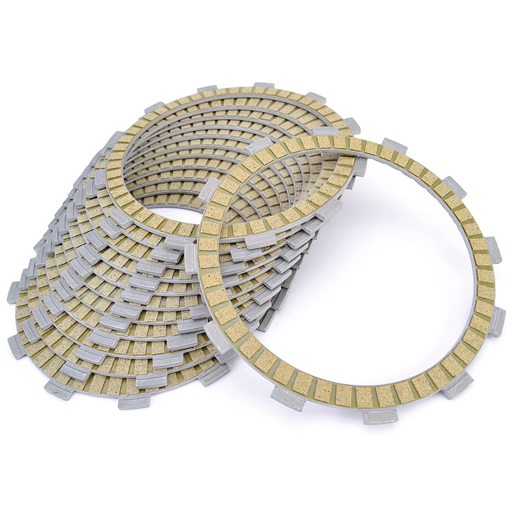 Clutch Friction Disc Plates For Kawasaki ZX1200 Ninja ZX-12R ZX12R 2001-2006 2002 2003 2004 2005 13088-1131 10 13088-1140 2