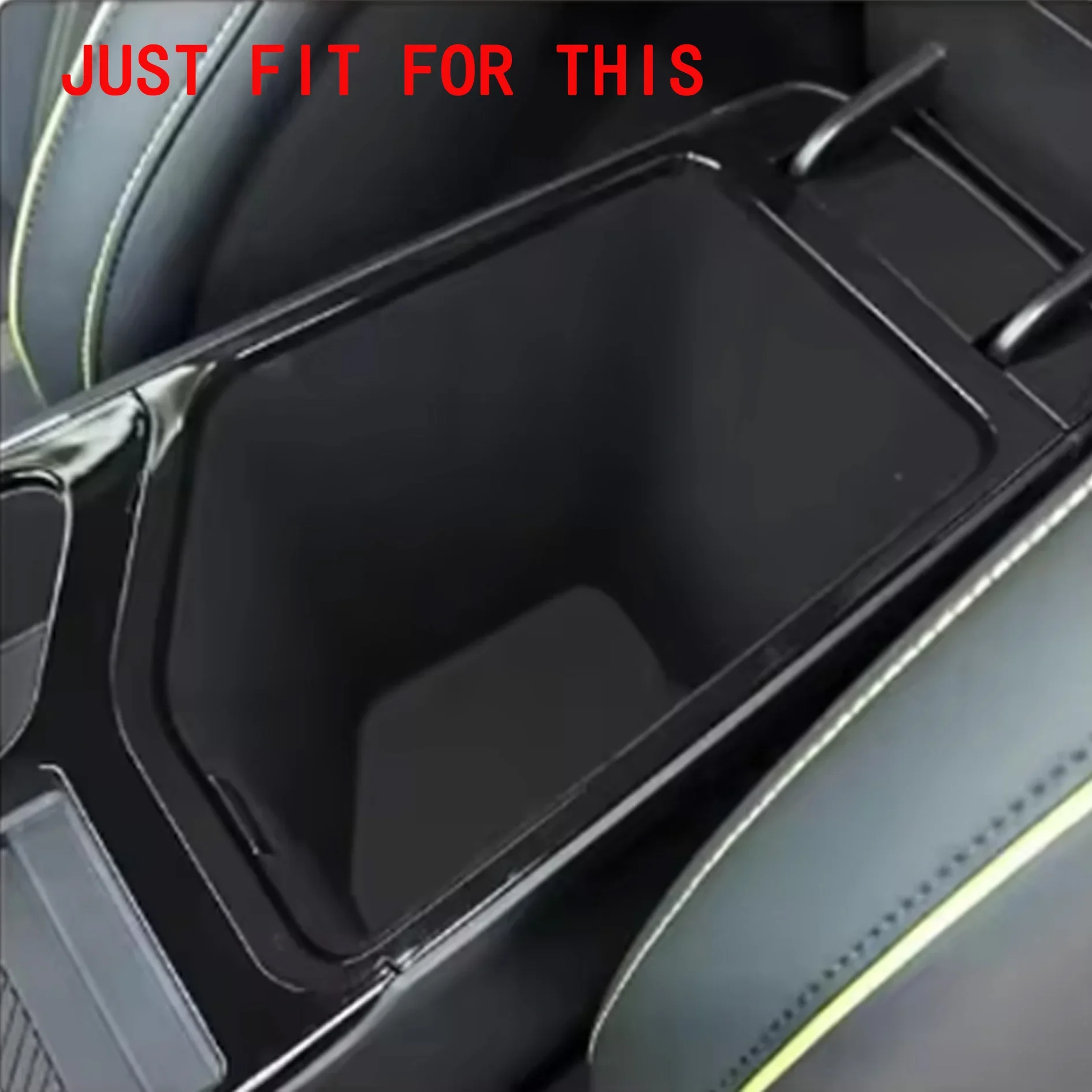 Für KIA EV6 2021 2022 2023 2024 LHD ABS Auto-Armlehnen-Aufbewahrungsbox Mittelkonsolen-Organizer-Ablage Auto-Zubehör – Detail 1