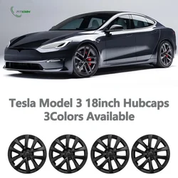 FITKMH For Tesla 18-Inch Model S Plaid Arachnid Style Hubcaps Compatible With Model 3 (2017-2023)  Wheel Covers