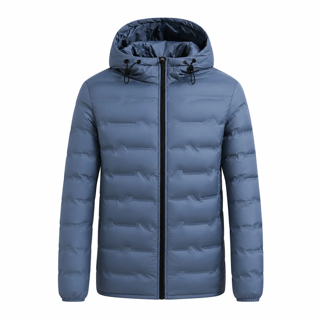 Women's Warm Lightweight Hooded Stand Collar Zipper Jacket Solid Color Sporty Regular Fit Hip Length Casual Outerwear with