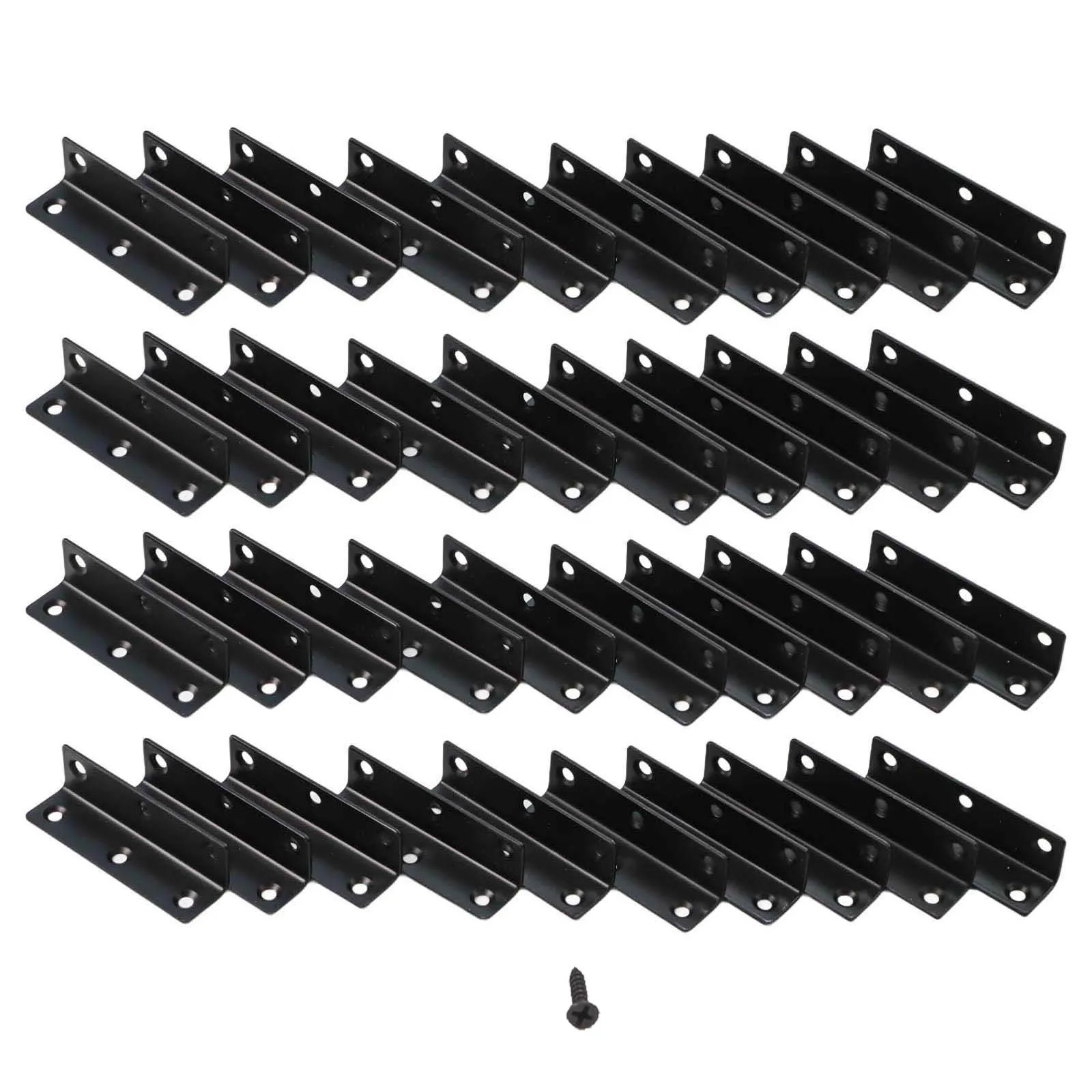 80*20*20mm Garden Bed Brackets Protector Mounting Brackets Stable Support Brackets Enhances Furniture Stability