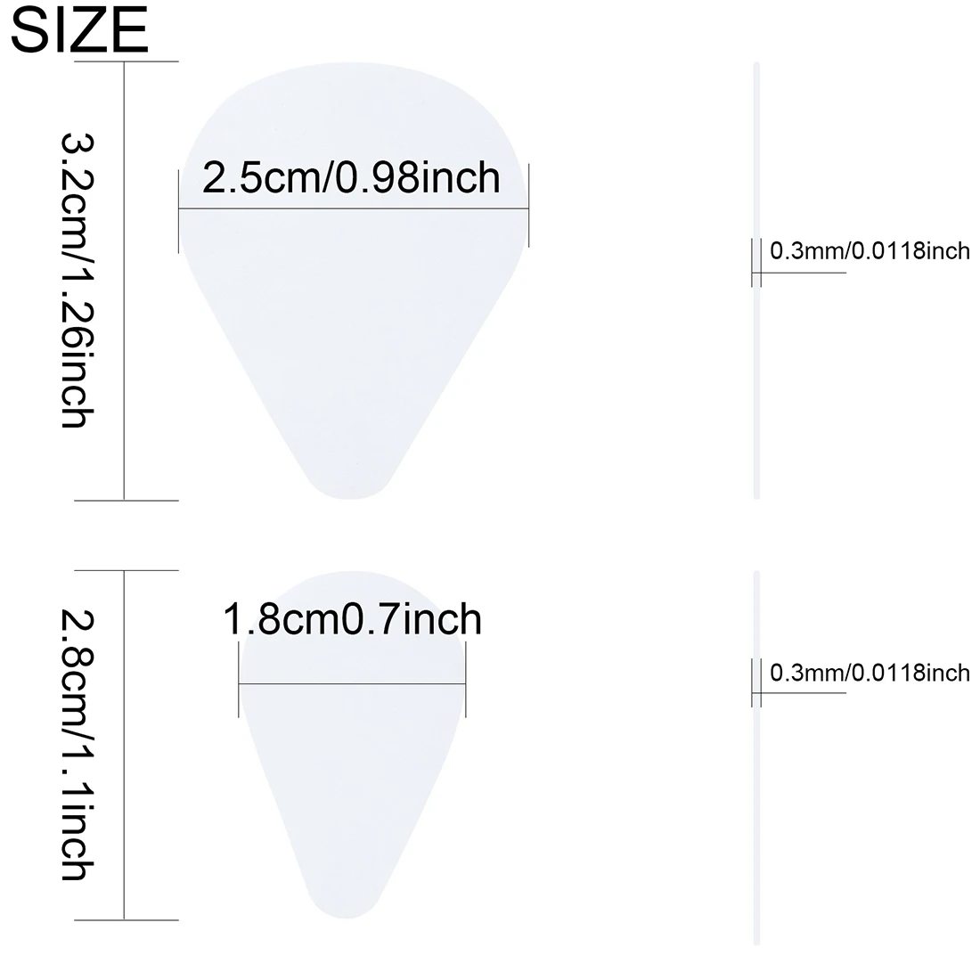 Silicone Rubber Flute Anti Slip Sticker Thick 0.5mm/Thin 0.3mm Transparent Flute Anti Slip Sticker Flute Universal Accessory