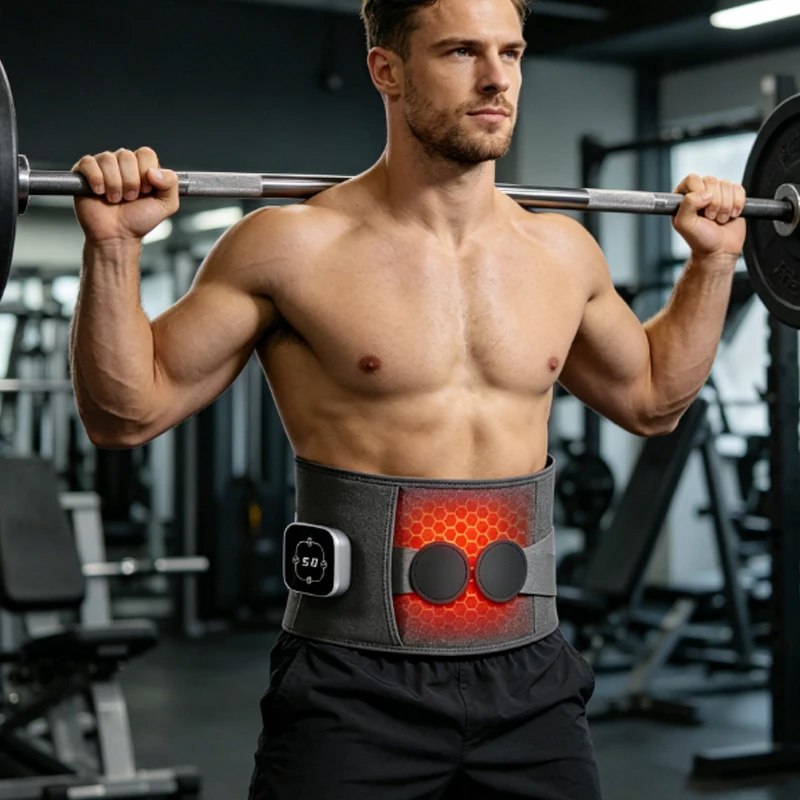 

1pcs Lower Back Massager with Heat,Heating Pad for Back,Portable Waist Massage Belt with 5 Heat 3 Vibration,800mAh Battery