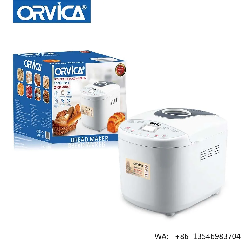 950W Automatic Bread Maker with LCD Display 19 Custom Programs 900g Capacity Multifunctional Household Use Modern Design