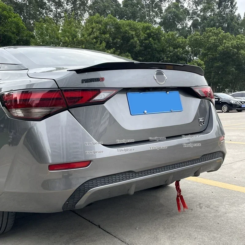 Per Nissan Sentra Sylphy 2020 2021 2022 2023 Spoiler Materiale ABS Primer Colore Baule Posteriore Lip Spoiler Body Kit Accessori