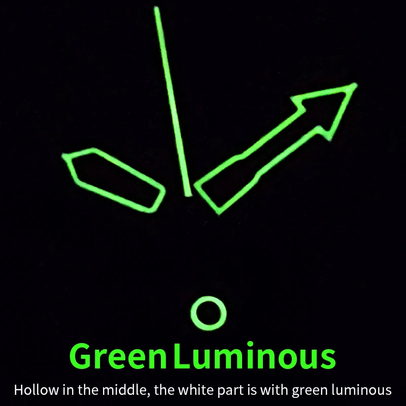 녹색 야광 시계 바늘 세트 SKX 루메 핸즈 MOD NH35 NH36 4R36 NH72 2초 2분 2시간 무브먼트 교체 부품