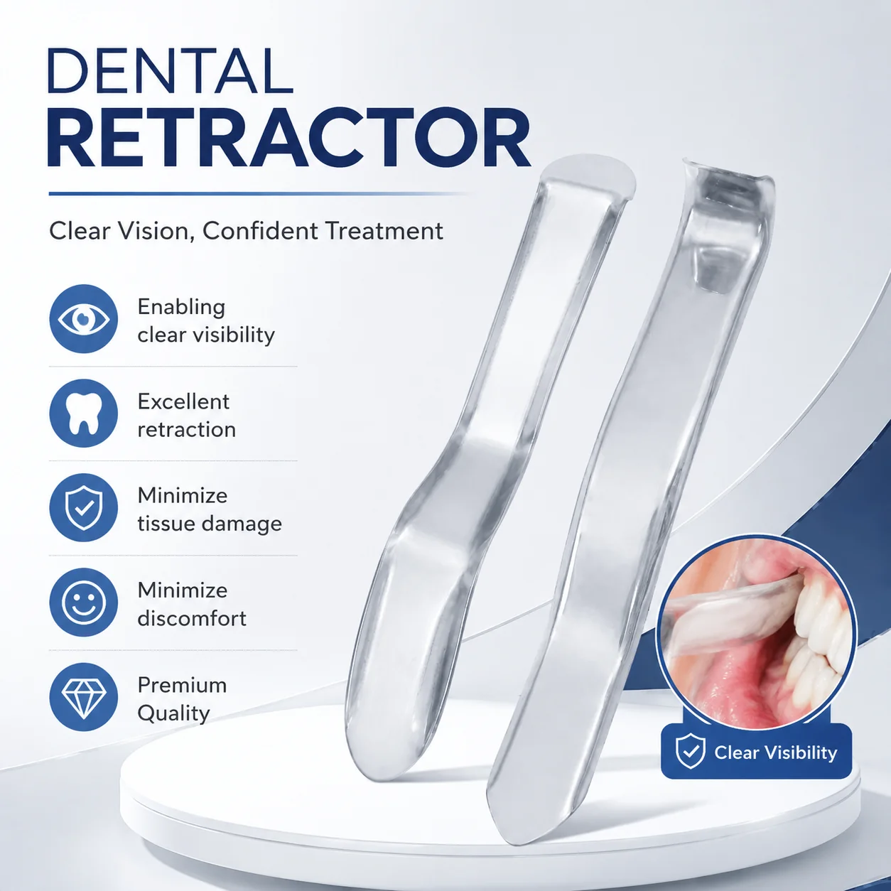 1Pcs Dental Minnesota Lip & Cheek Retractor Implant Mouth Opener Instrument Steel Oral Retractor Dentist Instrument Tools