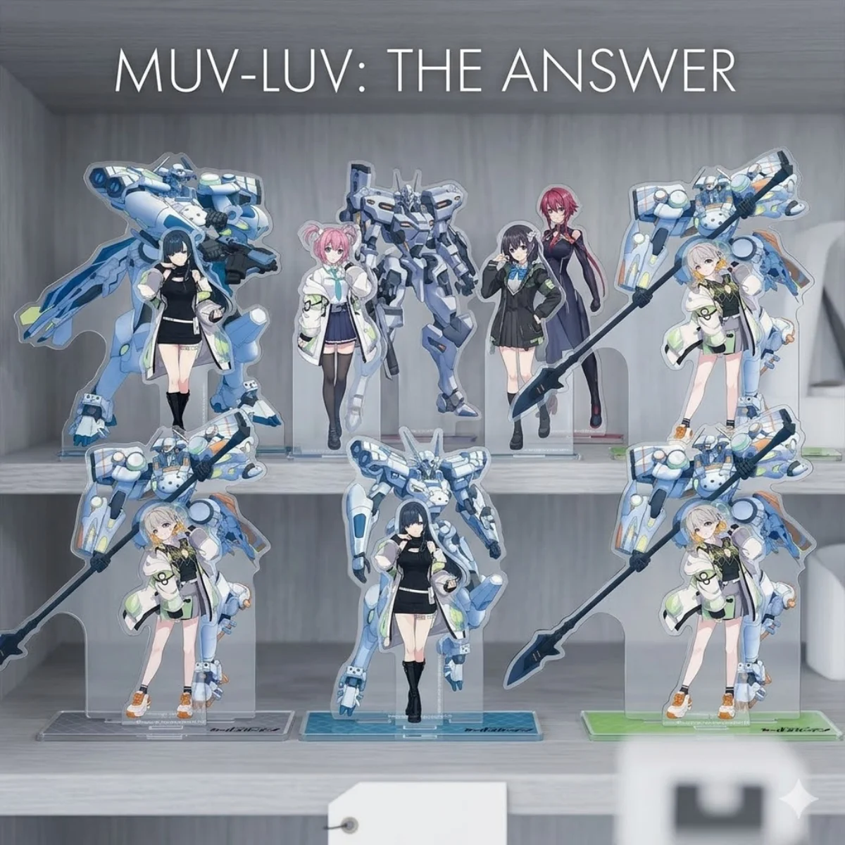 Акриловая подставка HD с изображением персонажа Эви из аниме Muv-Luv Girls' Garden, 15 см, с тройным креплением, украшение, подарок на День отца, декор для рабочего стола, игровой брелок