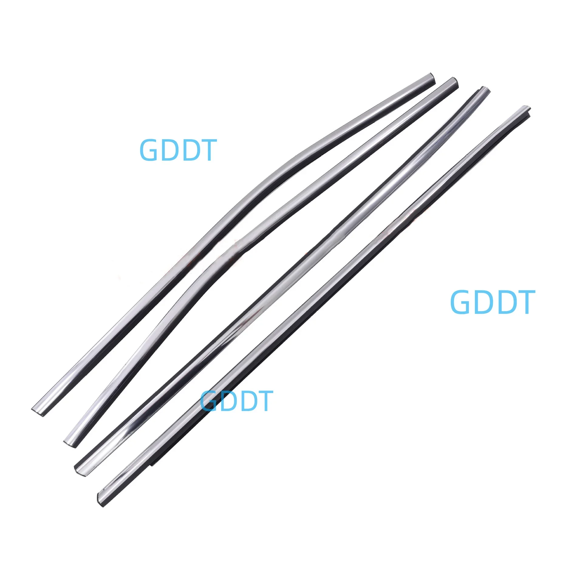4 Pcs Chrome Outside Window Glass Rubber for Nissan Qashqai 2015-2020 Weatherstrip for Qashqai Glass Outer J11 80821-DF30A