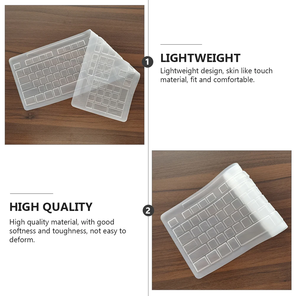 2 Stück Tastatur-Schutzfolie, wasserdichte Silikonhülle für Mk270, staubdicht, auslaufsicher, flexible Passform, präziser Schnitt