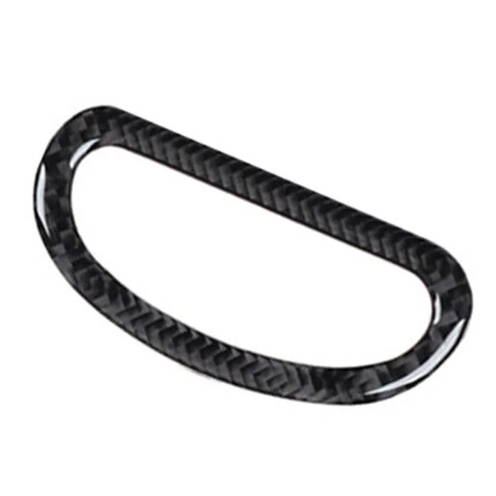 フィアット 500L 2014 2017 カーボンファイバーフロアコンソールスイッチボタンパネルカバートリムスタイリッシュなインテリアアップグレード用