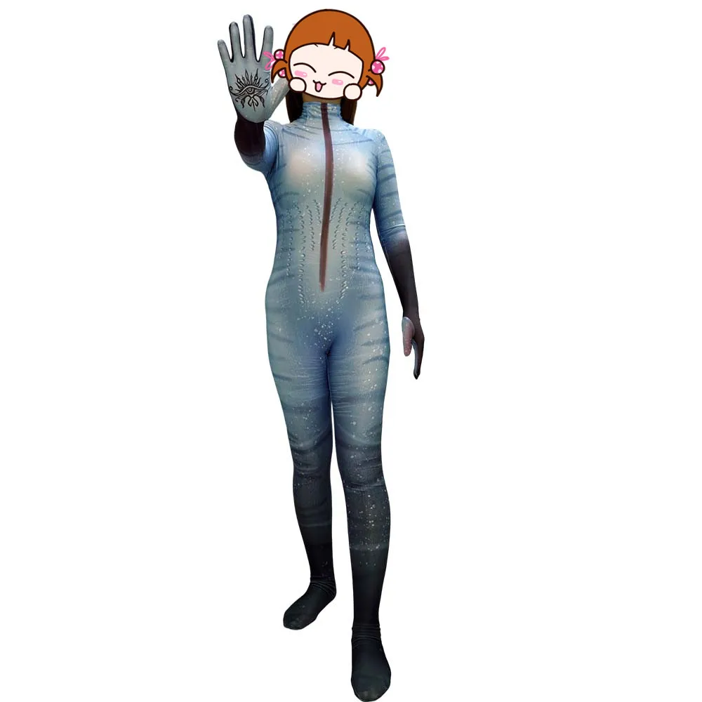 

Halloween Adults Female Avatar of Fire Ash Cosplay Costumes Varang Superhero Zentai Suit Bodysuit Woman Party Jumpsuits