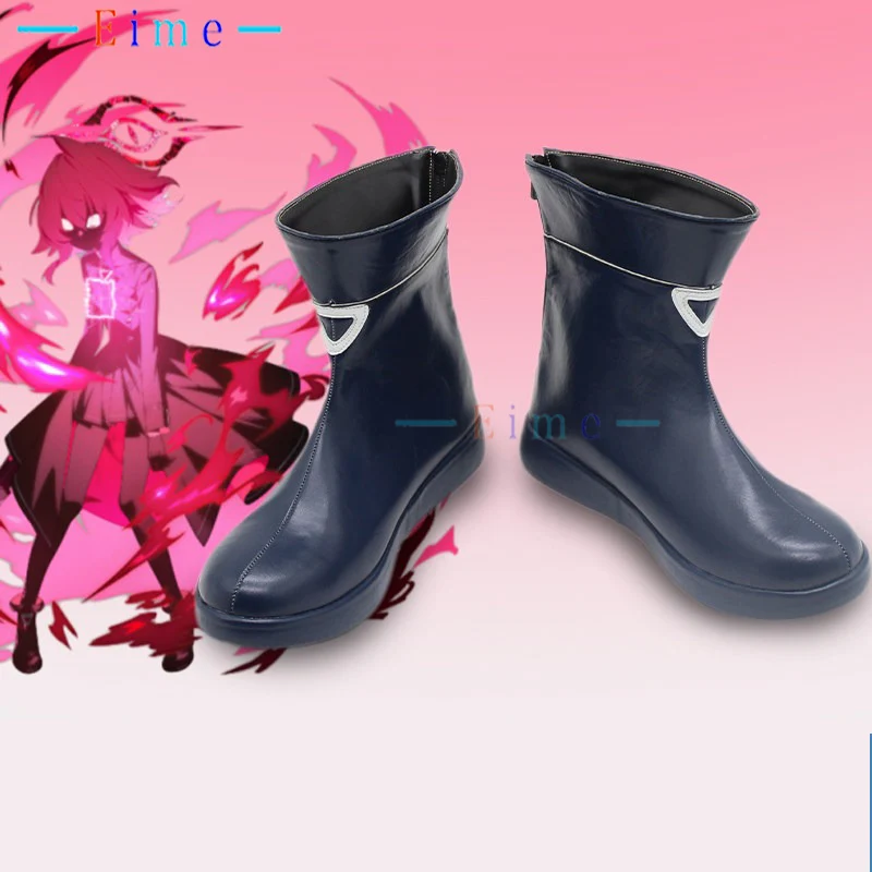 

Takanashi Hoshino Cosplay Shoes Game Blue Archive Cosplay Dark PU Shoes Halloween Carnival Black Boots Custom Made