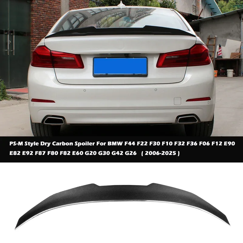 

PSM Style Car Carbon fiber Spoiler For BMW F30 F10 F32 F36 F06 F12 E90 E92 F87 F80 F82 E60 G20 G30 G42 G26 G22 G80 G14 G70 F91