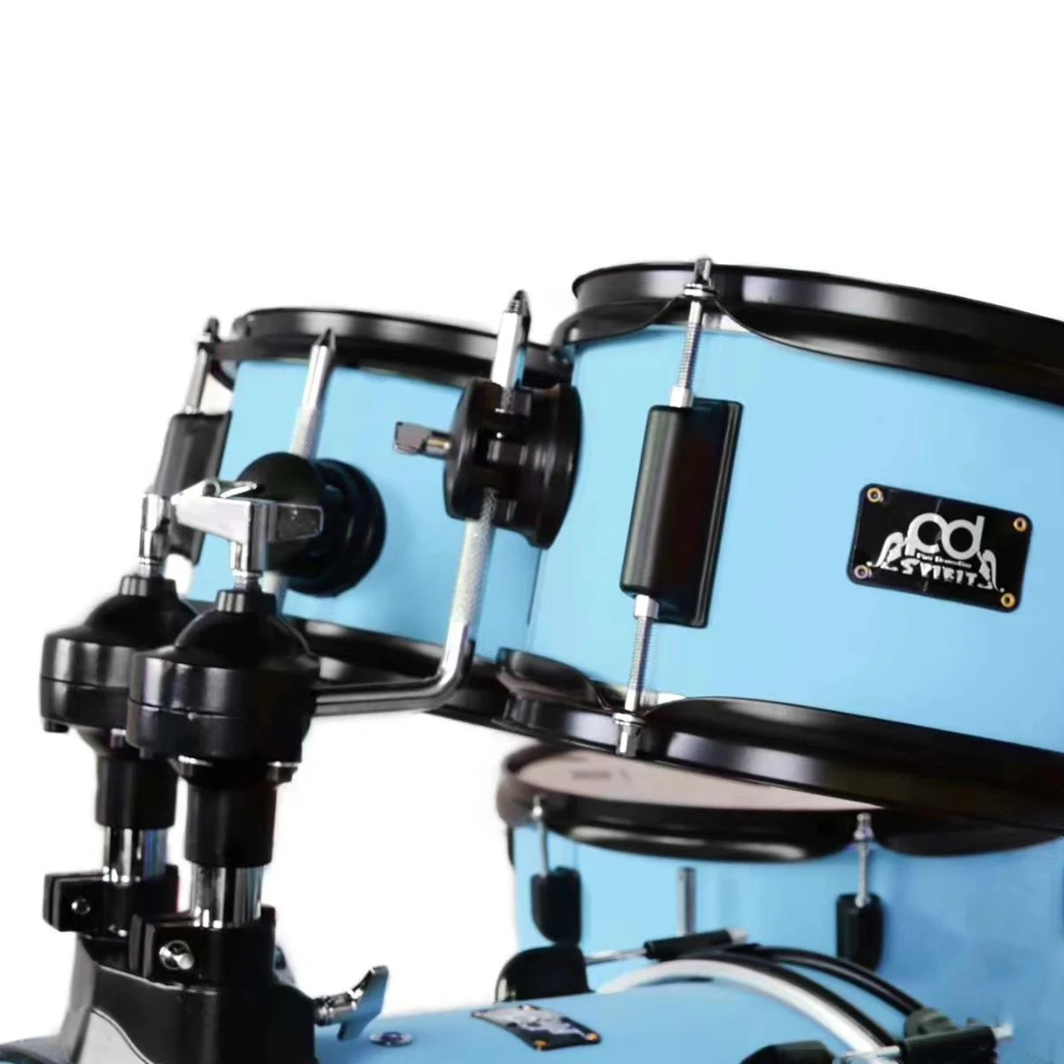 Picture 7: Electric Drum Kit Mesh Head 5 Drums 3 Cymbals Electronic Drum Set For Beginners Students Practice Training Sale