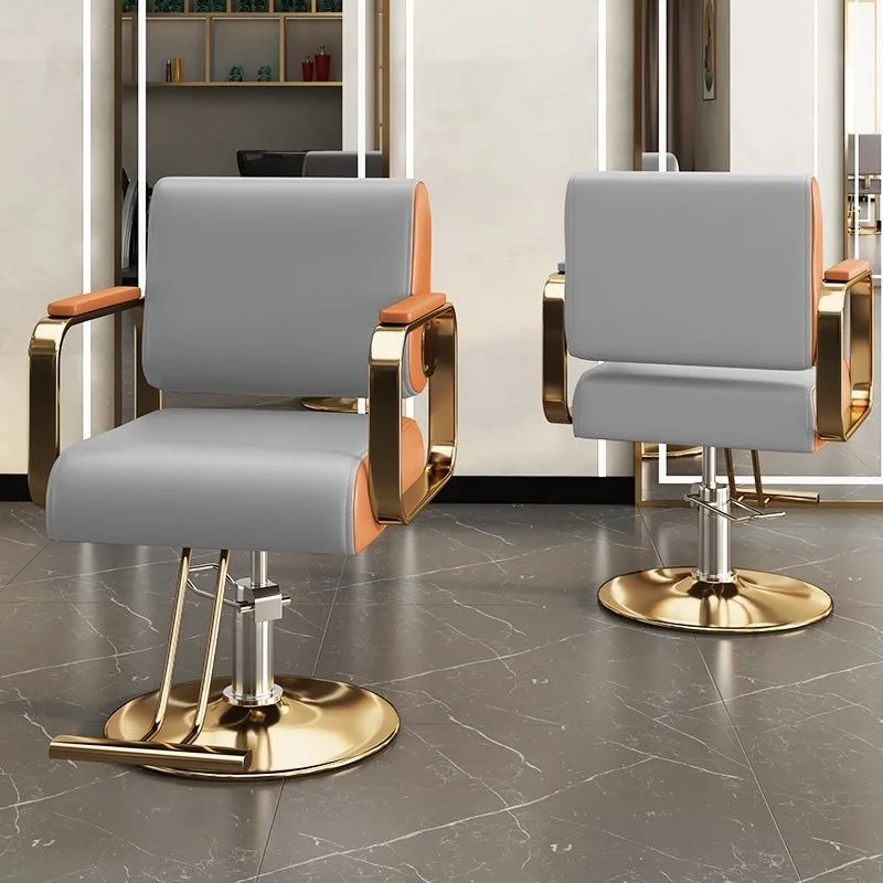 Floor Aesthetic Barber Chair Fashionable Modern Elegant Organizer Barber Chair Design Mat Sedie Per Estetista Salon Furniture