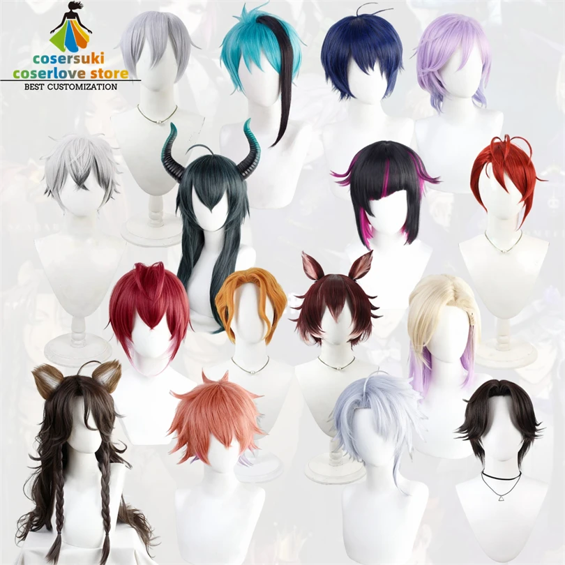 Twisted Wonderland Silver Epel Deuce Jade Floyd Skully Malleus Vil Lilia Leona Gidel Riddle Cater Azul Minajael Ace Cosplay Wig