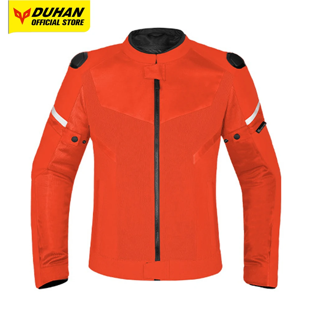 

Waterproof Motorcycle Jacket Men Summer Mesh Breathable Motorbike Cycling Anti Fall Jacket Detachable Protective Gear