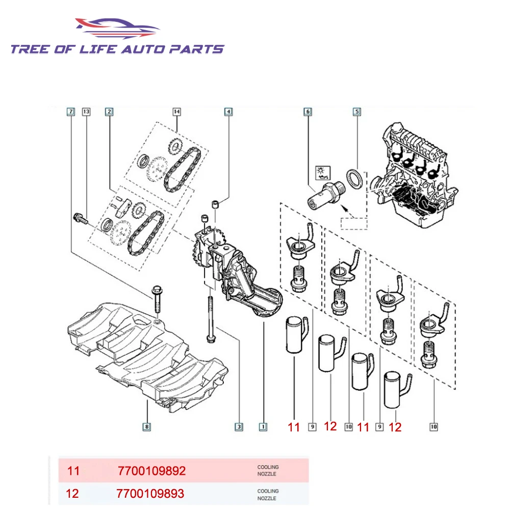 4 قطعة مكبس جديد زيت التبريد النفاثة لرينو ماستر II ترافيك لاغونا ذات المناظر الطبيعية الخلابة 1.9 DCi DTi F9Q 1998-2010 7700109893 7700109892