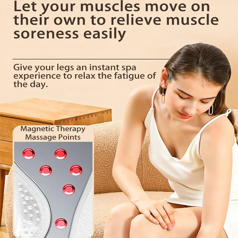 Foot Machine Thermal Vibration Leg and Foot Trainer, Remote Control, Electric Adjustable Vibration Speed Machine