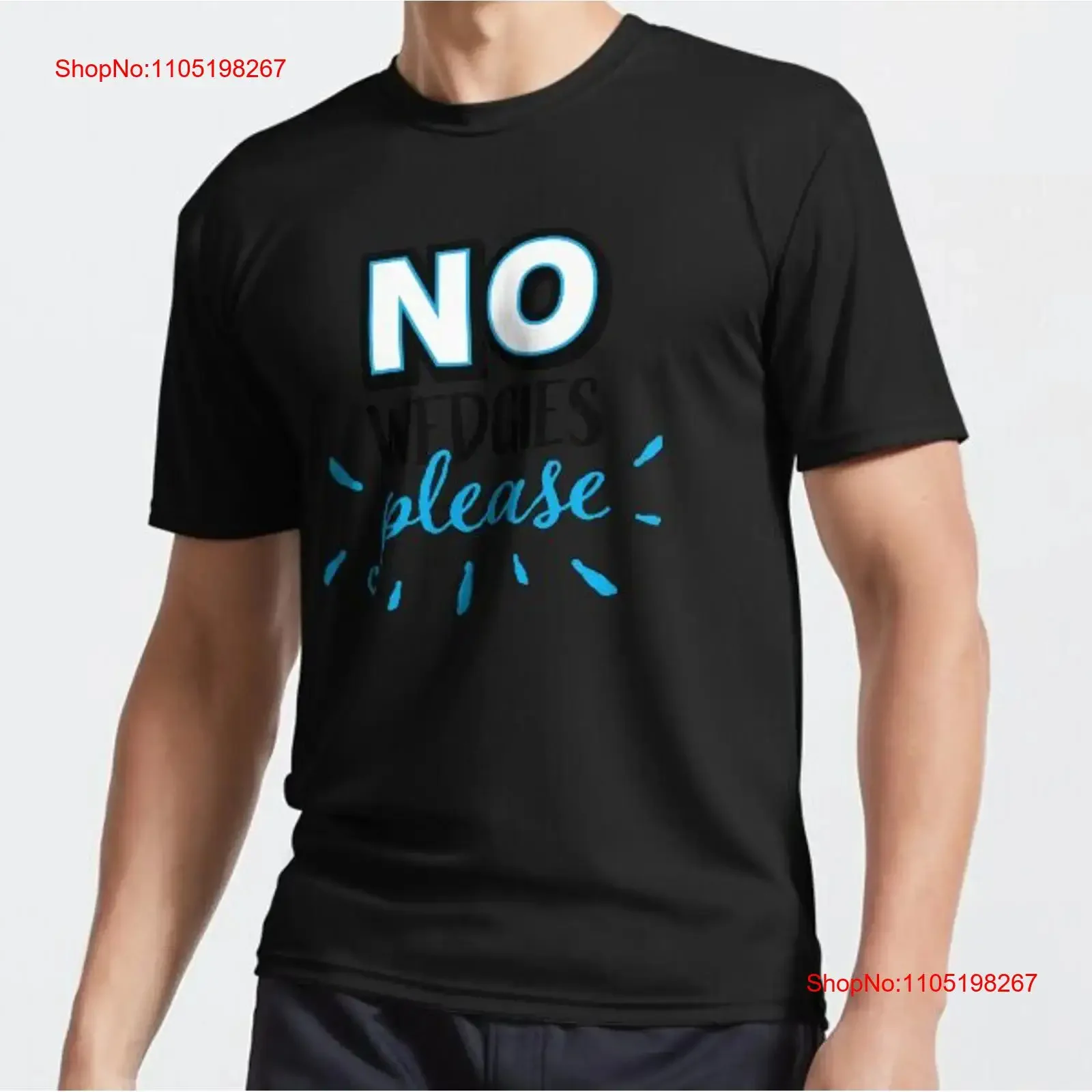 No Wedgies Please Funny Silly Active camiseta vintage lavada elegante homme Casual suave estirado cómodo gráfico