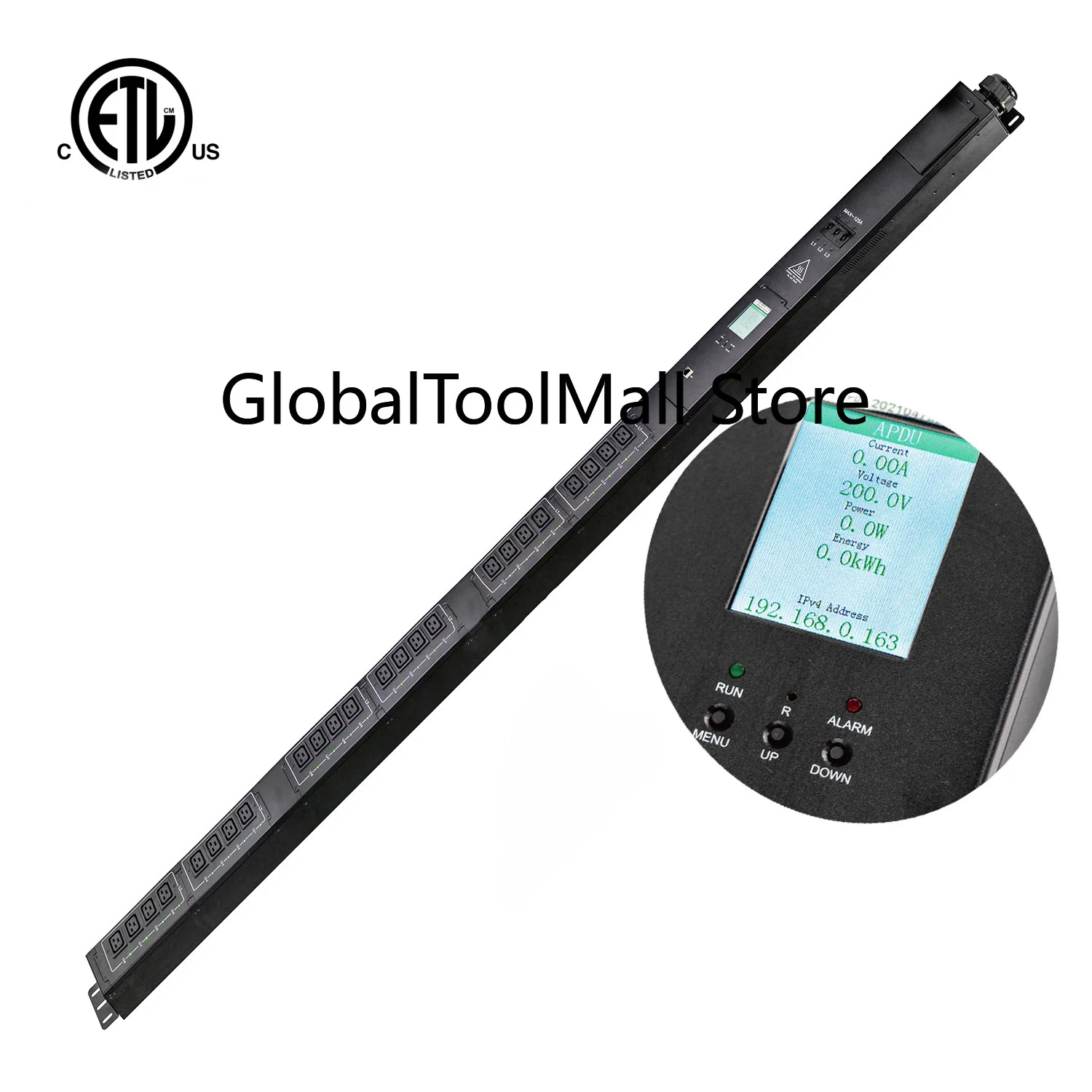 Remote 125A 415V 3 Phase 90 kW Smart C19 PDU Power Distribution Unit High-power Intelligent Data Center Computer Room