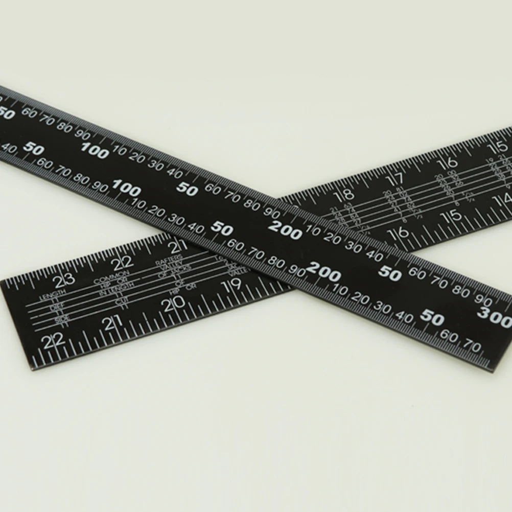 

1Pcs Black Steel Carpenter L-Square 90 Degree Metal Angle Measuring Ruler Durable Stainless Steel Tool for Woodworking DIY