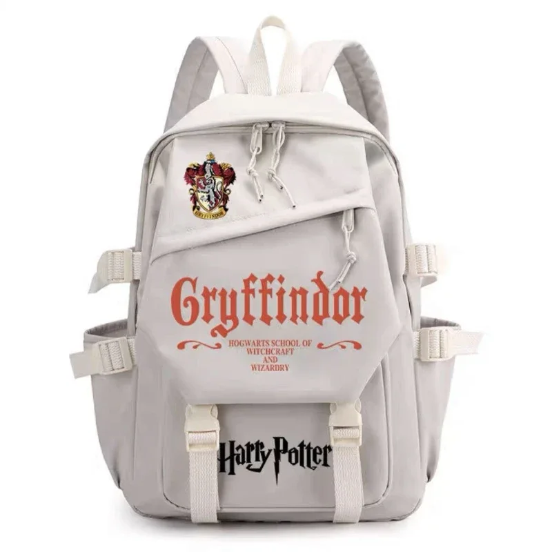 Harried Backpack Hogwarts Gryffindor School Badge Printed Potters Bag Student Male and Female Large Capacity Travel Bags Gift