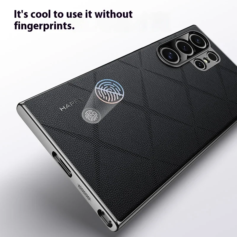 

Для Samsung Galaxy S24 Plus Ultra Lens Полный защитный чехол с покрытием Бампер Противоударный нескользящий кожаный чехол на заднюю панель Чехлы для телефонов