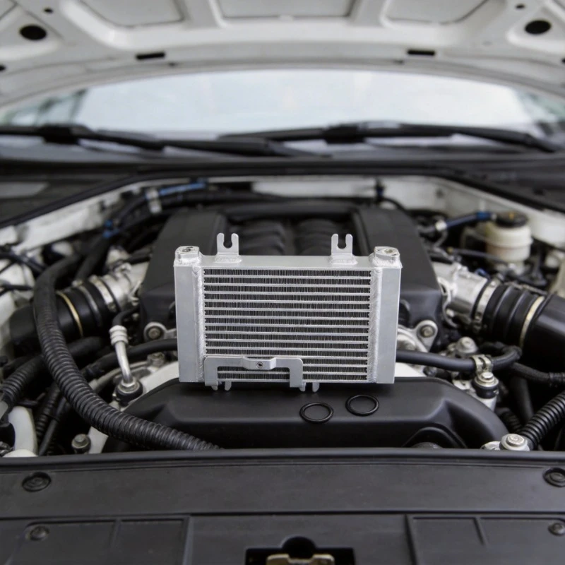 R35 GT-R V6 Engine Oil Cooler Upgrade Kit for Radiator Cooling Enhancement and Temperature Control