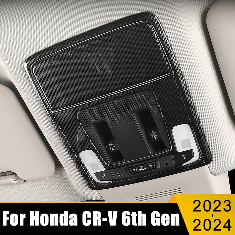 

Car Accessories For Honda CR-V 6th Gen 2023 2024 2025 CRV Hybrid ABS Front Dome Reading Light Cover Trim Case Frame Stickers