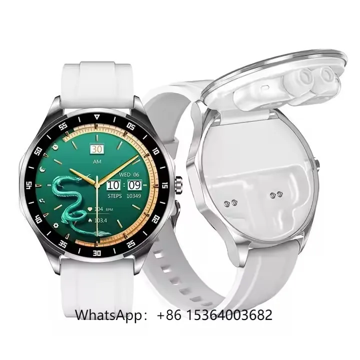 

X20 AMOLED 1.43" Smart Watch with Earbuds Waterproof Answer Dial Call Smartwatch Fitness Wearable Devices