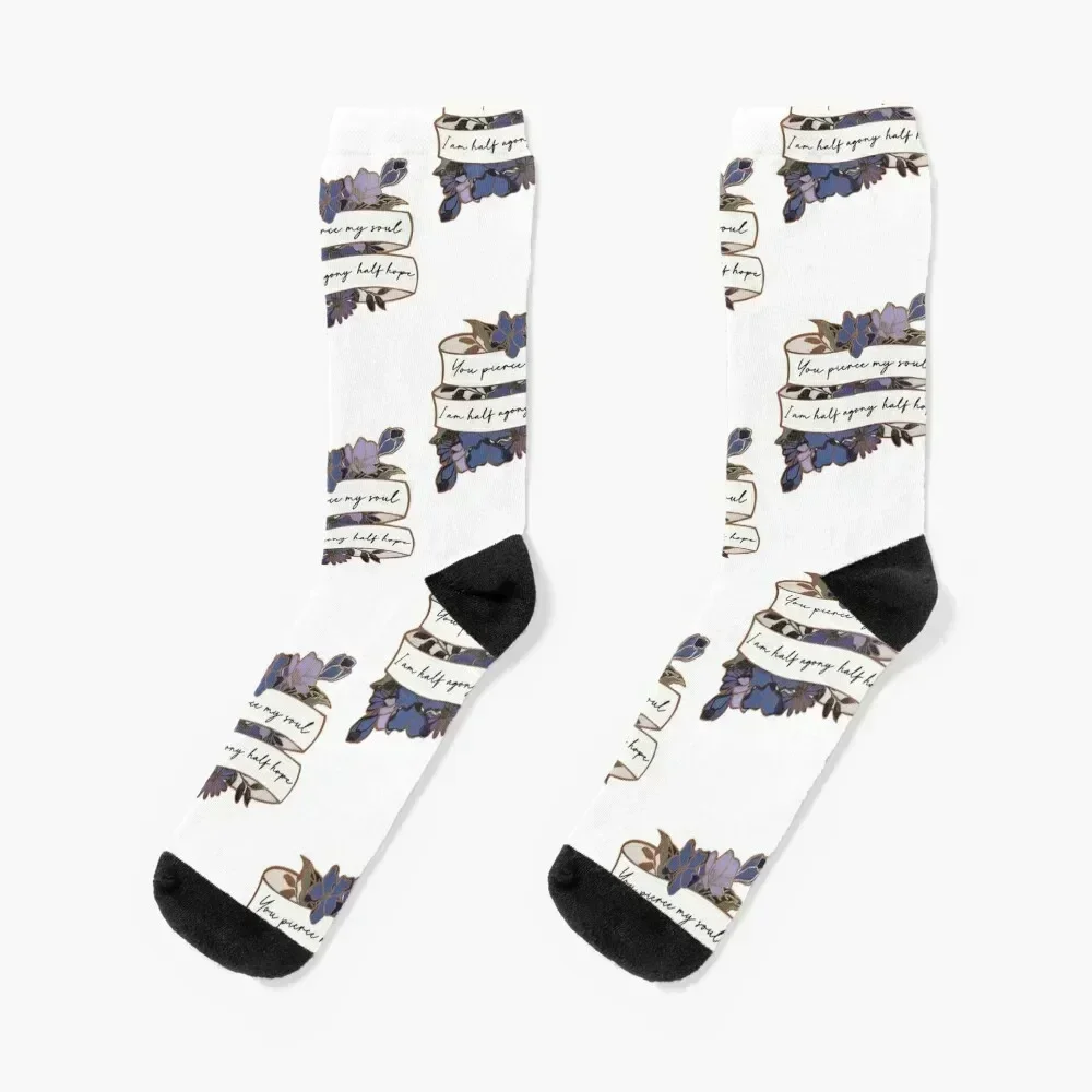 

Persuasion Jane Austen Quote Floral Socks Argentina hiphop custom Designer Man Socks Women's