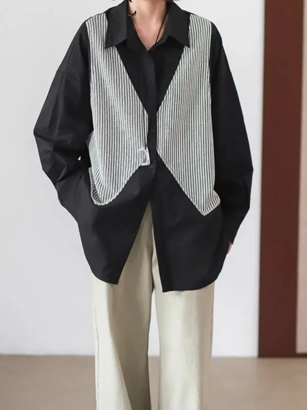 

Large Size Knitted Patchwork irt Loose Men's Women's Autumn New Sle Casual Sle Breathable Polyester Fiber Long Sve