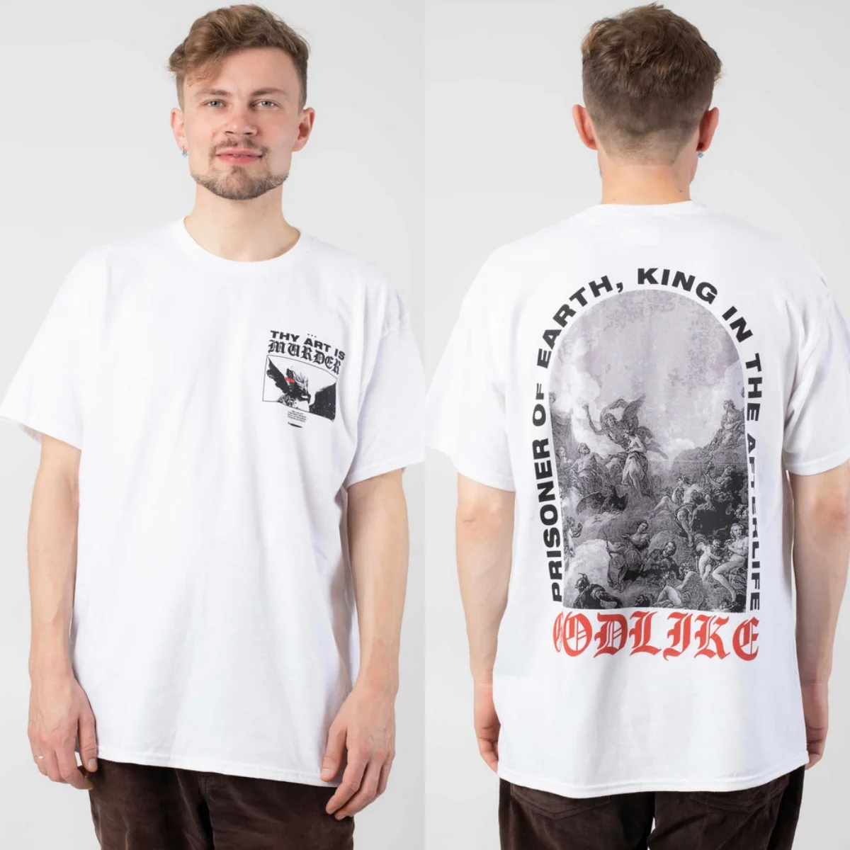 Rare Thy Art Is Murder Graphic Cotton T-shirt Unisex Summer Short Sleeve Fashion Brand Tee Luxury Casual Vintage Tees