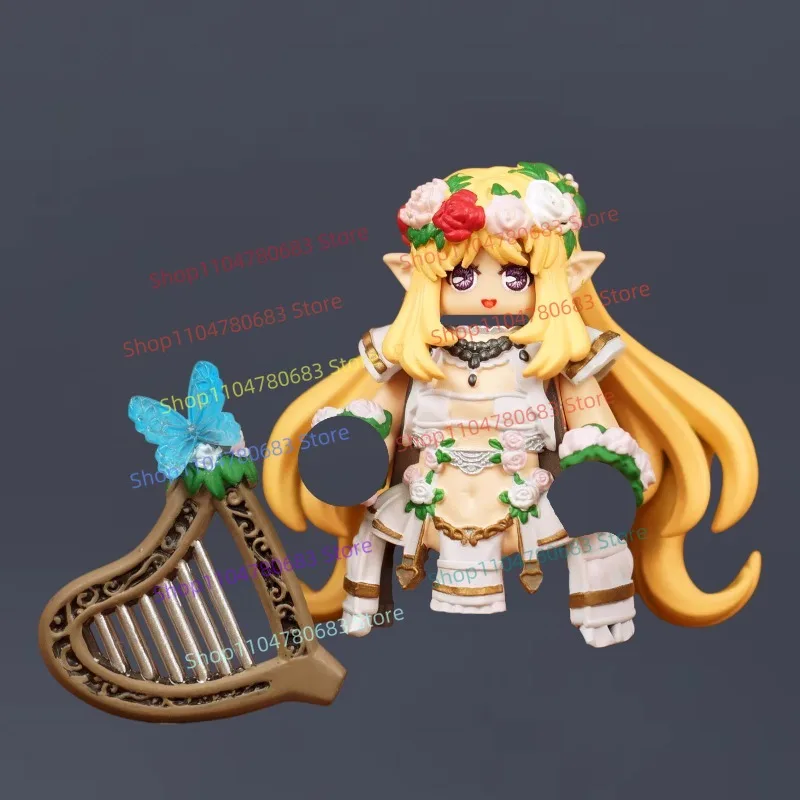 

MOC Building Blocks Mini Figure Harp Girl Assembly Model Ornament Anime TV Character Toy Holiday Gift Collection