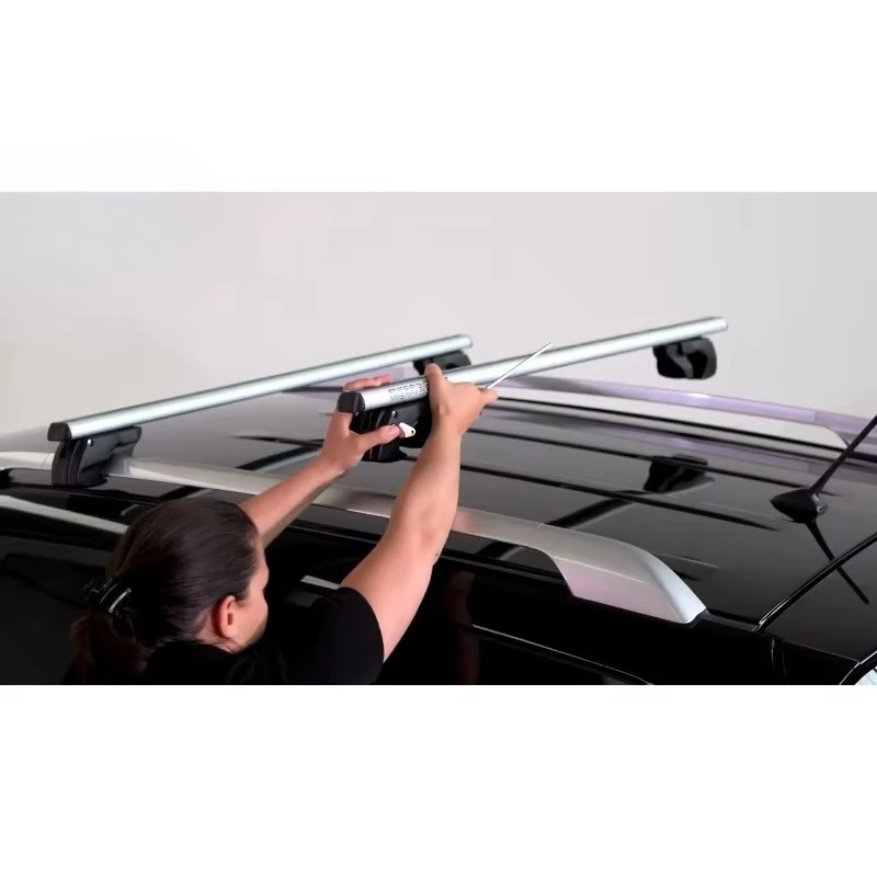 For Toyota Highlander 2008-2013 Cross Bar Roof Rack Carrier Aluminum Black 2Pcs