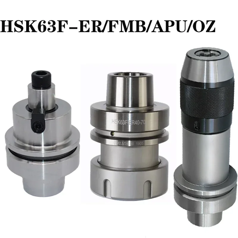 

QIYI HSK63F ER HSK APU Tool Holder FMB ER16 ER25 ER32 Tool Holder HSK APU Engraving Woodworking Machine HSK63F SK Tool Holder