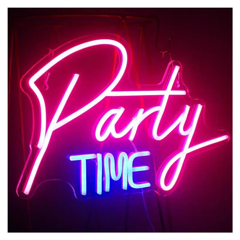 enseigne-neon-party-time-avec-decor-lumineux-a-intensite-variable-alimente-par-usb-pour-les-lieux-de-divertissement-et-de-loisirs-27-cm-1063-po-×-40-cm-1575-po