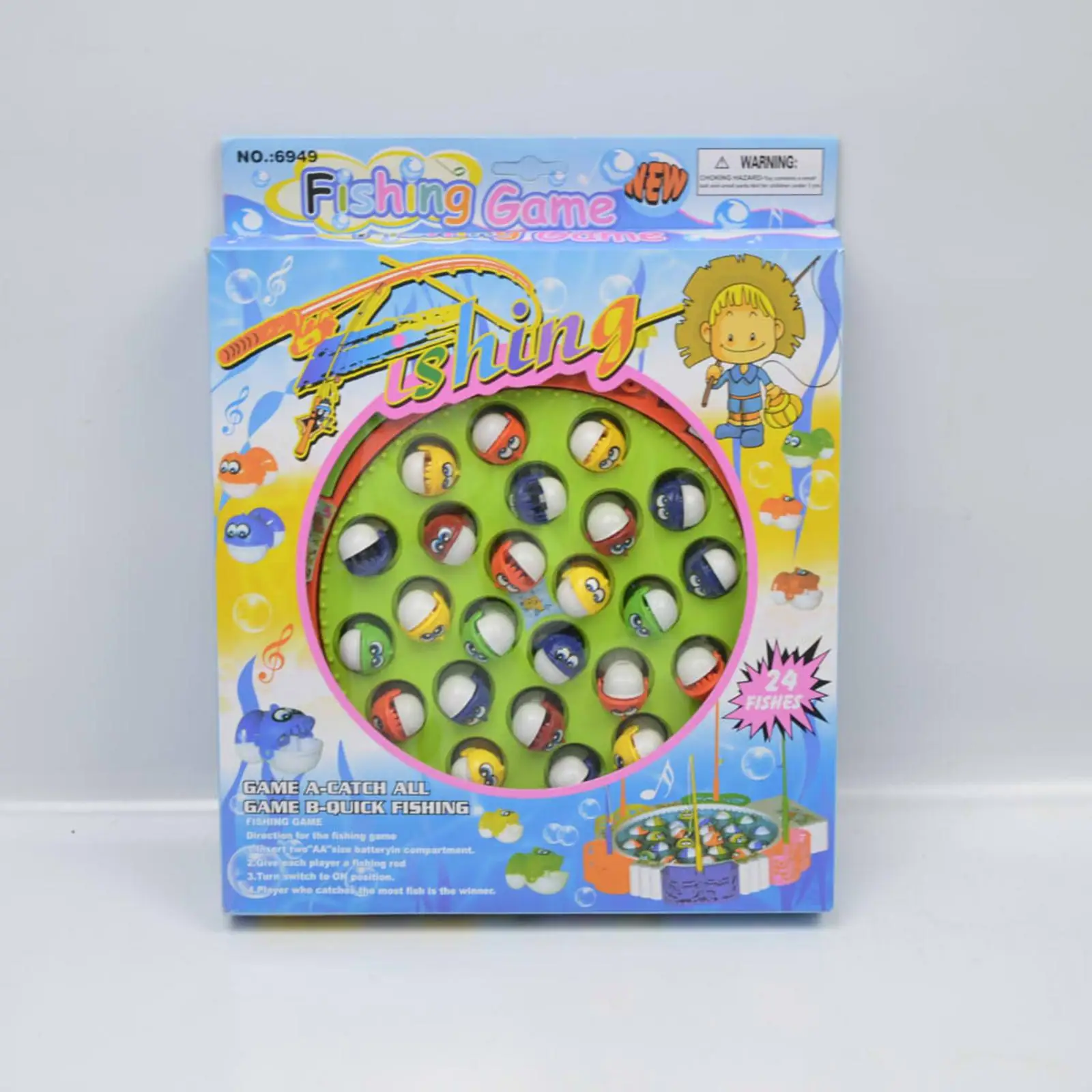 Planche rotative électronique pour enfants, jouet cadeau, 2 poissons, 45 poissons, filles