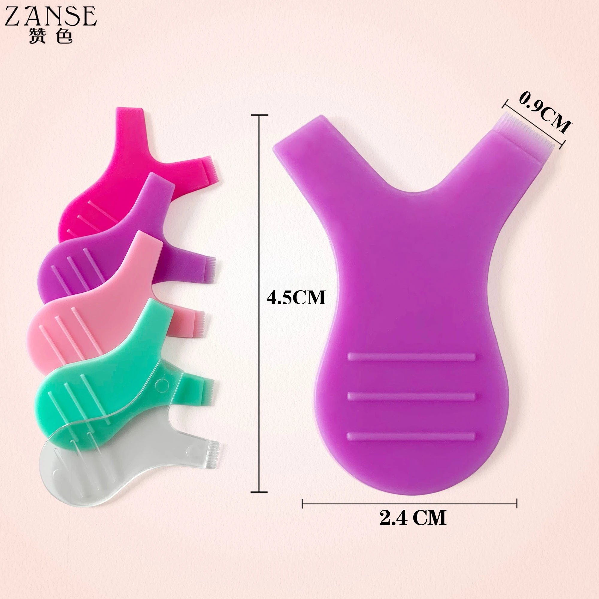 10/20Pcs Y Shape Lash Comb for Lash Lift and Tint, Plastic Y Eyelash Brush, Reusable Eyelash Separator Tool for Eyelash Perm