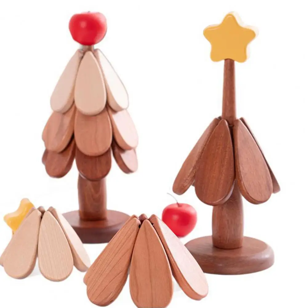 

Подставка для столовых приборов, элегантные деревянные подставки для горячей посуды, чайники, набор подставок для рождественской елки, складной для столовой