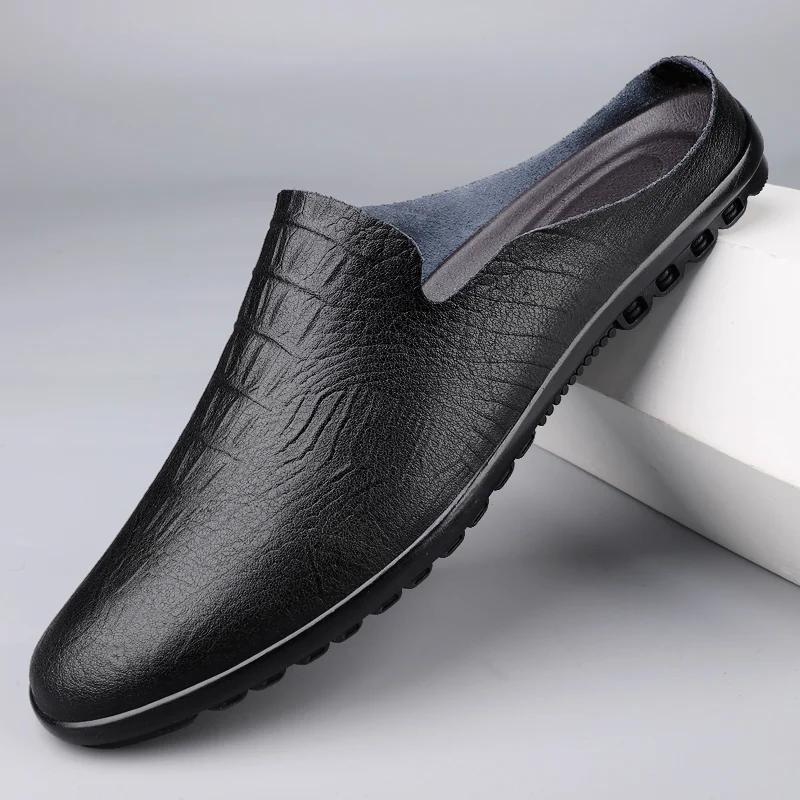 crocodile Hrain Casual men's leather shoes Classic Gentleman British Style Fashion party Comfortable office walking 38-46 loafer