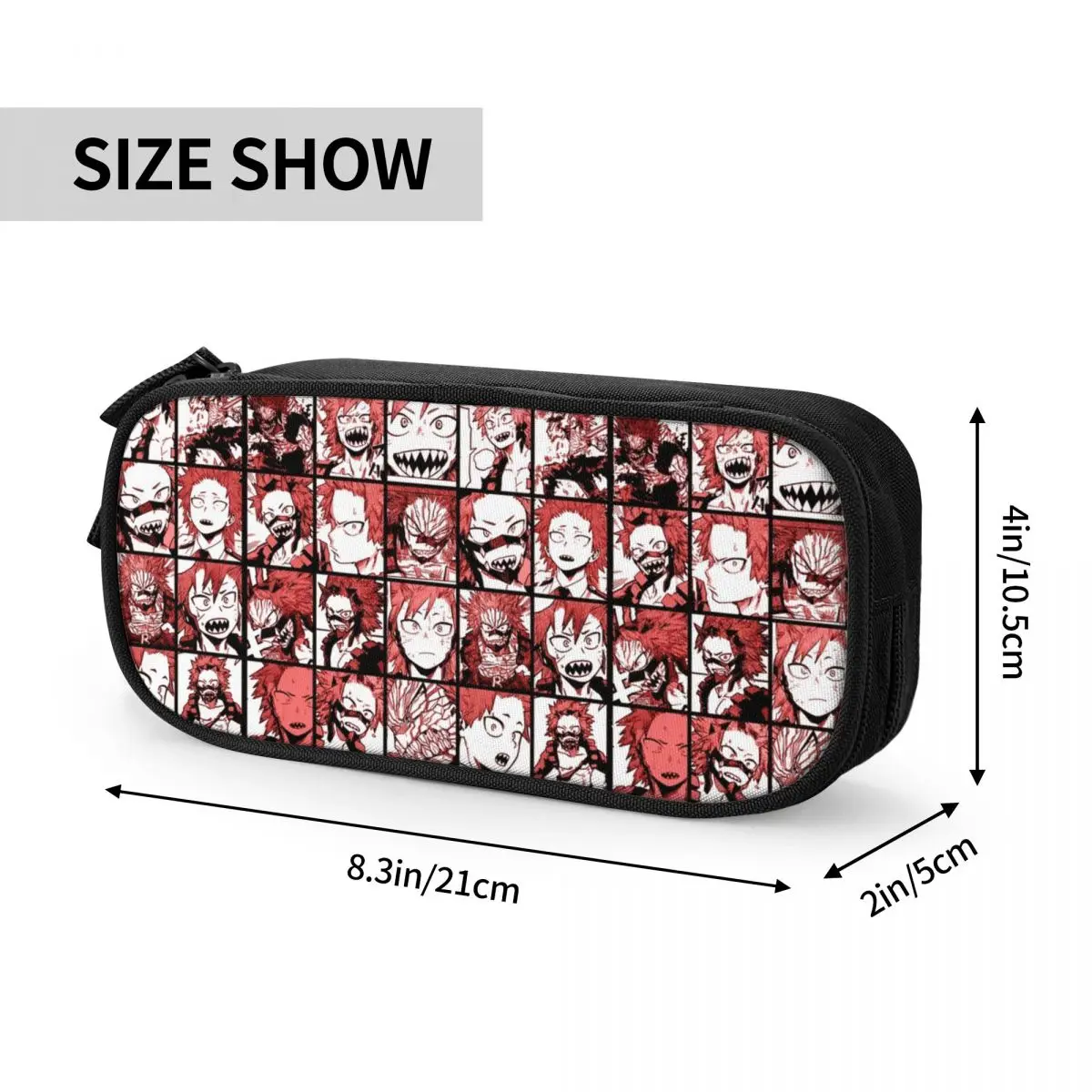 Imagem -06 - Hero Academia Large Storage Bolsa Lápis Cases Pen Holder Papelaria Presentes de Escritório Kirishima Colagem Crianças Bnha my