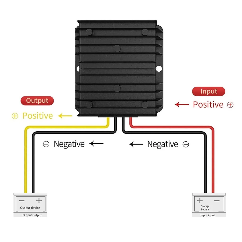 240W 24V Input 12V Output 20A DC-DC Converter Natural Heat Dissipation for Golf Cart Bus Car Truck LED GPS LCD