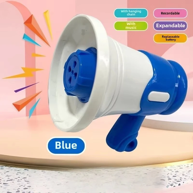 Haut-parleur d'enregistrement pour enfants, porte-clés mignon, pendentif de sac d'école, microphone de musique drôle, jouets amusants d'ambiance