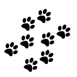 Creativity Personality Cat Paw Print Sticker Cover Scratches Stylish, Exterior Parts Sunscreen and Waterproof PVC Cute, Products